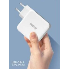 CHOETECH PD8002 USB + USB-C PD 3.0 hálózati töltő 65W (PD8002) - Töltők mobiltelefon kellék