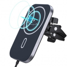 CHOETECH T200-F MagSafe vezeték nélküli töltő do auta 15W, fekete mobiltelefon kellék