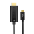 CHOETECH USB-C - HDMI kábel 1.8m fekete (CH0019) (CH0019) - Adatkábel