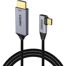 CHOETECH USB-C to HDMI 90° Thunderbolt 3 Compatible 4K@60Hz Cable 1.8m kábel és adapter