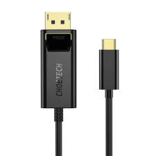 CHOETECH XCP-1801BK USB-C to Display Port cable, unidirectional, 4K, 1.8m (black) kábel és adapter