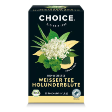 Choice BIO CHOICE® Fehér tea bodzavirággal 36g Weisser tee holunderblüte 20 filter tea