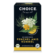 Choice BIO CHOICE® Gyógynövénytea édesköménnyel és ánizzsal 40g Fenchel anis kümmel gyógytea