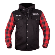  Chopper dzseki W-TEC Black Heart Ruffster fekete-piros 4XL motoros kabát