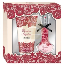 Christina Aguilera - Red Sin női 15ml parfüm szett kozmetikai ajándékcsomag