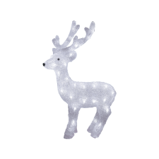 CHRISTMAS LIGHTING KDA 30 Akril rénszarvas, kültéri, 48 Wh/Ww Led, 65 cm karácsonyi dekoráció