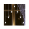 CHRISTMAS LIGHTING LED fényfüggöny, akril hópehely (KAF7WW)