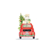 Christmas Taxi papírszalvéta 33x33cm, 20db-os papírárú, csomagoló és tárolóeszköz