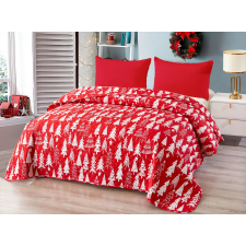  CHRISTMAS TREES piros ágytakaró Méret: 220 x 240 cm lakástextília