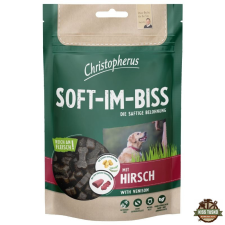 Christopherus Dog Jutalomfalat Grain Free Soft-Im-Biss Szarvas 125g jutalomfalat kutyáknak