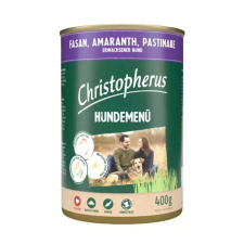 Christopherus Dog konzerv menü fácán, amaránt, paszternák 800g kutyaeledel