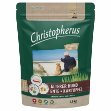 Christopherus Dog Senior Grainfree Kacsa és burgonya 1,5kg kutyaeledel