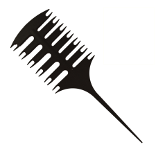  CHROMWELL Fűzött melír fésű 2 oldalas NN-04 (fekete) fésű