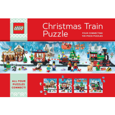 Chronicle Books puzzle LEGO® Karácsonyi vonat puzzle 4x100 db puzzle, kirakós