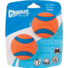 Chuckit! Ultra Ball - Az Elnyűhetetlen gumilabda kutyáknak (M; 2 db / szett; 6 cm) játék kutyáknak