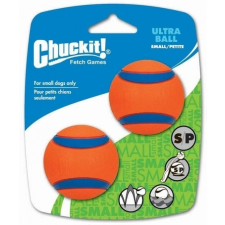 Chuckit! Ultra Ball - Az Elnyűhetetlen gumilabda kutyáknak (S; 2 db / szett; 5 cm) játék kutyáknak