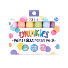 Chunkies tömör tempera ceruzák pasztell színek, 6 részes színes ceruza
