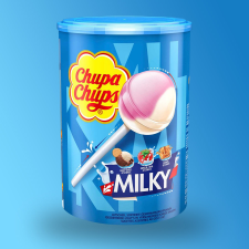 Chupa Chups Milky nyalóka válogatás 100 db 1200g csokoládé és édesség