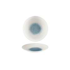 Churchill »Bamboo« »Raku Topaz blue« mély tányér, coup, ø: 255 mm tányér és evőeszköz