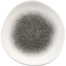 Churchill »Raku« »Quartz Black« lapos tányér, organikus, ø: 286 mm tányér és evőeszköz