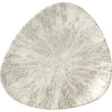 Churchill »Stone« »Agate grey« lapos tányér, háromszög alakú, ø: 229 mm tányér és evőeszköz