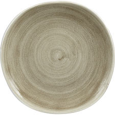 Churchill »Stonecast« »Antique Taupe« lapos tányér, organikus, ø: 264 mm tányér és evőeszköz