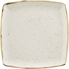 Churchill »Stonecast« »Barley White« Négyzet tányér, hosszúság: 268 mm tányér és evőeszköz