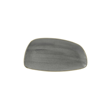 Churchill »Stonecast« »Peppercorn Grey« lapos tányér, geo, hossza: 350 mm tányér és evőeszköz