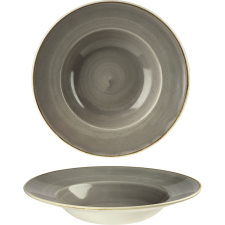 Churchill »Stonecast« »Peppercorn Grey« mély tányér, perem, ø: 240 mm tányér és evőeszköz