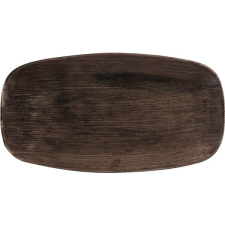 Churchill Tálaló tányér, Churchill Stonecast Iron Black, 29,8x15,3 cm tányér és evőeszköz