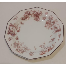 Churchill Toile Pink kerámia lapos tányér, 1db, 27cm tányér és evőeszköz