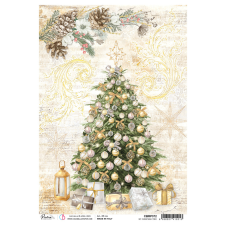 Ciao Bella Rizspapír A4 - My Christmas tree - Sparkling Christmas - Rice Paper (1 ív) decoupage papír