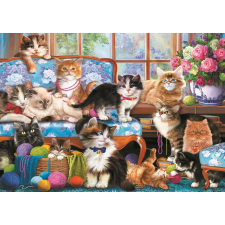 Cica család puzzle 500 darabos puzzle, kirakós