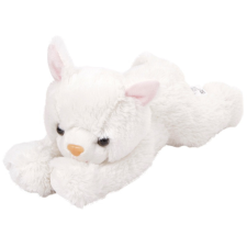  Cica plüssfigura - fehér, 25 cm bébiplüss