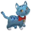 Cicás Blue Cat, Cica fólia lufi 36 cm