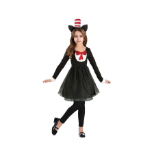 Cicás Cica lány Black jelmez 110/120 cm jelmez