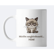 Cicás, macskás kerámia bögre, pohár (4) - Grumpy Cat ajándéktárgy