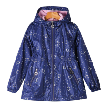  Cicás pöttyös átmeneti kabát/dzseki polárral bélelt ibolyakék 4-5 év (104-110 cm) gyerek kabát, dzseki
