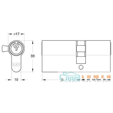  CILINDERBETÉT 757/23 ASSZ./40+45=85/ zár és alkatrészei