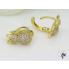  Cilli gold filled tűcirkónia köves cica fülbevaló-14K-CMJ