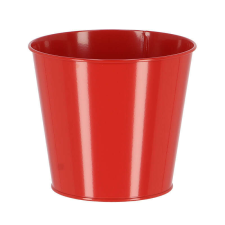 Cink virágcserép, 16 cm átmérőjű, piros (TR042-P) kerti tárolás