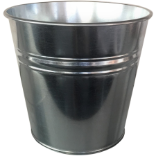Cink vödör 28,5 cm átmérő x 26 cm kerti dekoráció