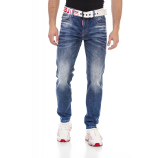 Cipo & Baxx CD717 BLUE REGULAR FIT FÉRFI FARMERNADRÁG