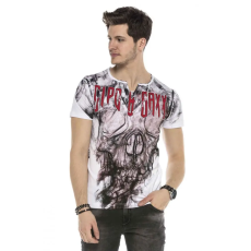 Cipo & Baxx CIPO&BAXX DIVATOS FÉRFI PÓLÓ CT559WHITE