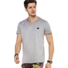 Cipo &amp; Baxx CIPO&amp;BAXX DIVATOS FÉRFI PÓLÓ CT564GREY férfi póló
