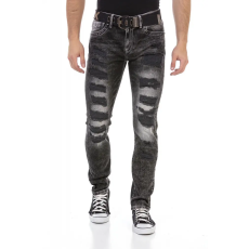 Cipo & Baxx CIPO&BAXX REGULAR FIT FÉRFI FARMERNADRÁG CD713 BLACK