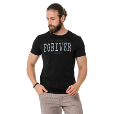 Cipo &amp; Baxx DIVATOS FÉRFI PÓLÓ CT736 BLACK férfi póló