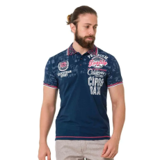 Cipo & Baxx DIVATOS FÉRFI PÓLÓ CT738 NAVY BLUE