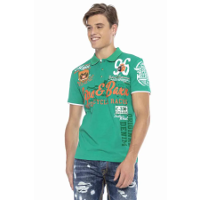 Cipo &amp; Baxx FÉRFI PÓLÓ CT604 GREEN férfi póló