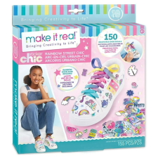 Cipőmatricák készlete, Make It Real, Rainbow kreatív és készségfejlesztő